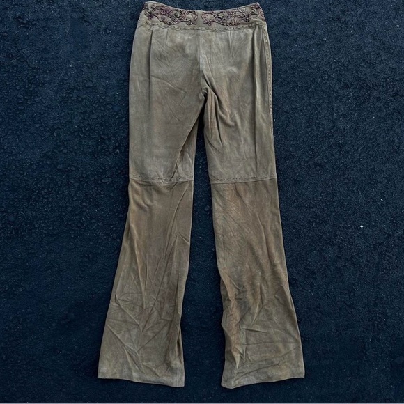 Mandalay Suede tan low waisted pants. Vintage. Great condition. Size 6. - Picture 7 of 8